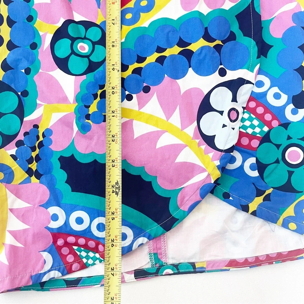 J. Crew Tie-back tulip skirt in Ratti® kaleidoscope floral (00) - Picture 9 of 10